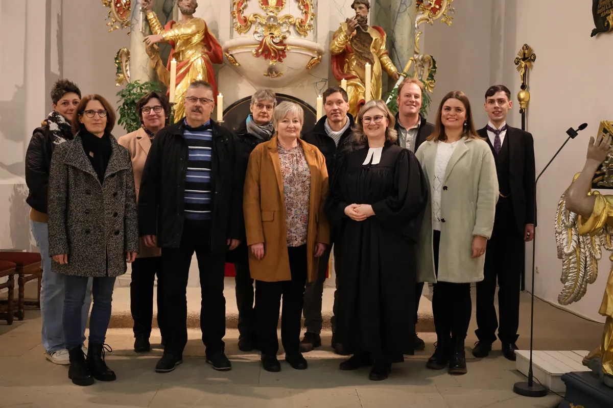 Gruppenbild des Kirchenvorstands Trebgast